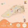 Costway Wooden Climbing Toy Triangle Climber Set of 2 with Seesaw Dual-sided Ramp Indoor Colorful - 3 of 4