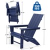 GARPROVM Upgraded Folding HDPE Adirondack Chair Weather-Resistant Outdoor Patio Chair - 2 of 4