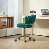 NicBex Home Office Chair with Adjustable Height Modern Rotatable Velvet Computer Chair Vanity Chair with Golden Base for Office, Study, Bedroom - 2 of 4