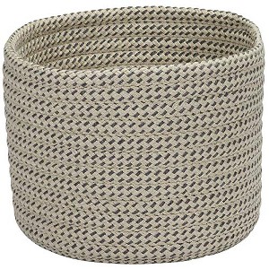 Colonial Mills Sunbrella Sandstorm Basket - Granite 10"x10"x7"  100% Sunbrella Acrylic Round - 1 of 1