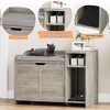 Whizmax Cat Litter Box Enclosure with Cushion, Hidden Cat Litter Box Furniture with Top Opening, Flip Top Litter Box Enclosure, Cat House - 4 of 4