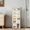 6/9-Tier Foldable Shoe Rack Organizer – Stackable Storage Cabinet with Magnetic Clear Doors, Portable for Closet, Entryway & Living Room - 4 of 4