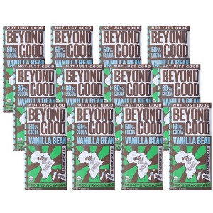 Beyond Good Organic 60% Cocoa Madagascar Vanilla Bean Bar - Case of 12/2.64 oz - 1 of 4