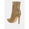 Frostin Pointed Toe Rhinestones Stiletto Boots - 4 of 4