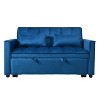 NicBex 3-in-1 Sofa Bed with Adjustable Backrest,Pull-Out Couch Bed with Pockets,Convertible Loveseat with Pillows,Sleeper Sofa for Living Room - 2 of 4