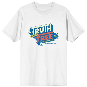 Ted Lasso The Truth Will Set You Free (But First It'll Piss You Off) Men's White Graphic Tee - 1 of 2