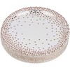 Juvale 48-Pack Metallic Rose Gold Foil Polka Dot Disposable Paper Plates Party Supplies, 9 Inch - 4 of 4
