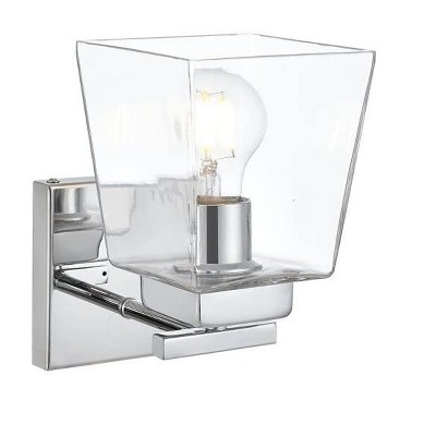 Elegant Lighting Merrick 1 light Chrome and Clear Bath Sconce