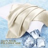 PiccoCasa Hair and Skin Hidden Zipper 25 Momme 6A Silk Pillow Case - 2 of 4