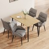 5-Piece Dining Set with Kitchen Table and 4 Chairs for Kitchen, Dining Room - 3 of 4
