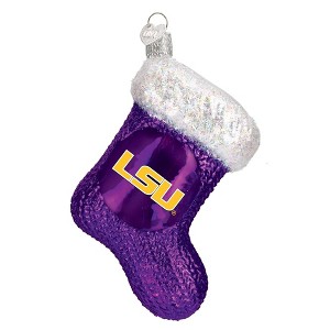 Old World Christmas Blown Glass Ornament for Christmas Tree, LSU Stocking - 1 of 4