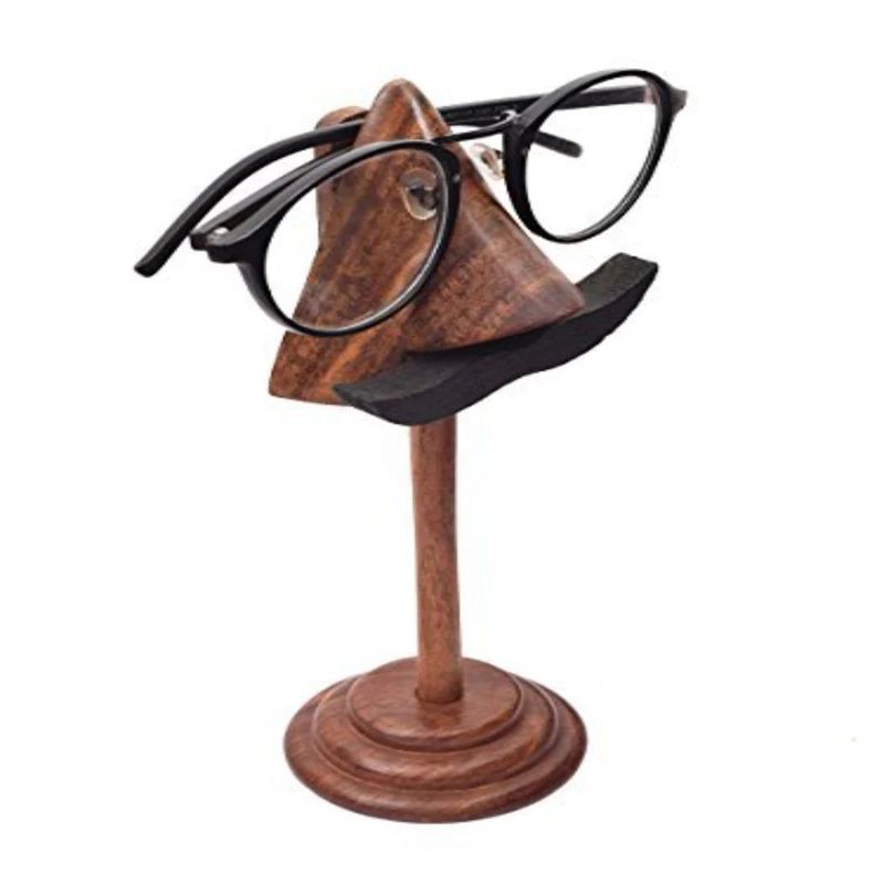 Store Indya Handcrafted Rosewood Wooden Spectacle/Sunglasses Holder, 1 of 6