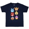 Seven Times Six Five Nights at Freddy's Boys' Freddy Fazbear Glow in the Dark T-Shirt Blue - 3 of 4