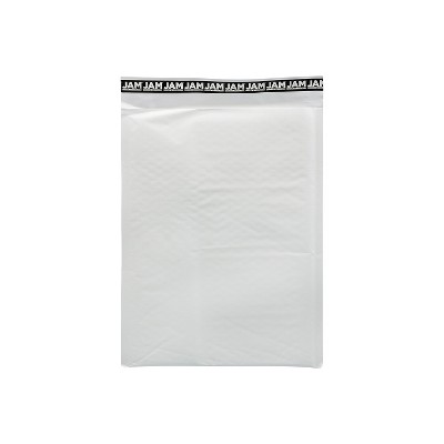 JAM Paper Bubble Lite Padded Mailers Size 5 10 1/2 x 14 1/2 White Kraft 194505I