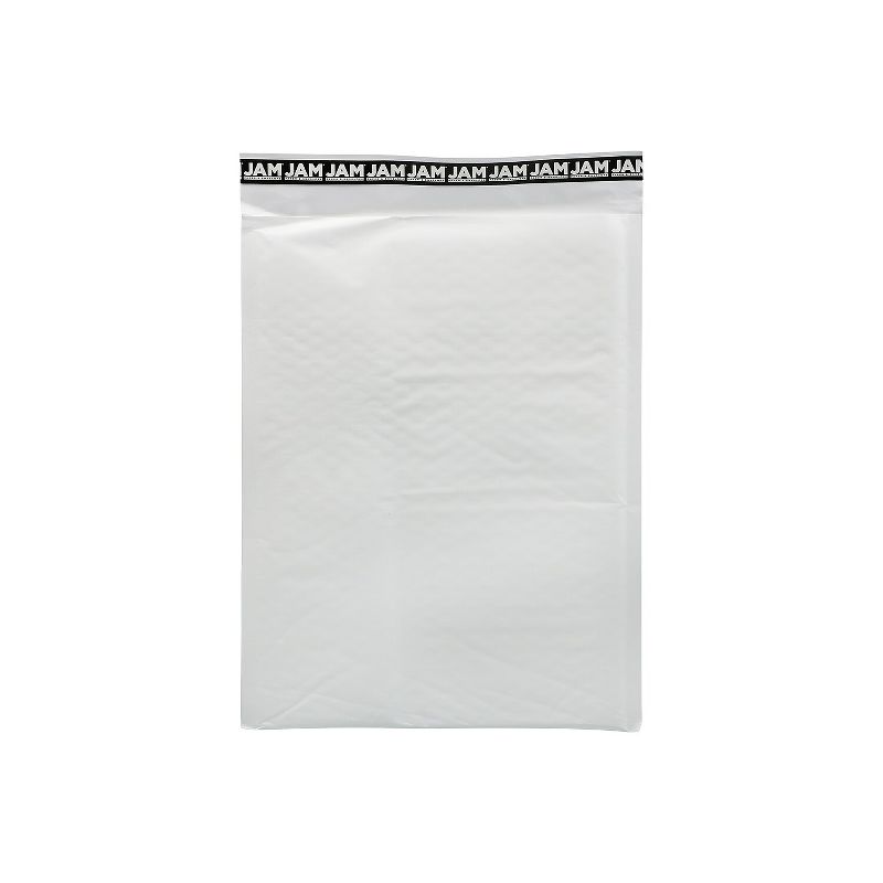 JAM Paper Bubble Lite Padded Mailers Size 5 10 1/2 x 14 1/2 White Kraft 194505I, 1 of 6