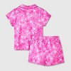 Toddler Girls' 2pc Barbie Coat Pajama Set - Pink - 2 of 3