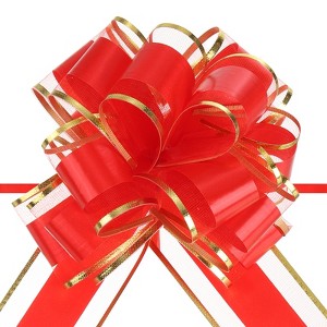 Unique Bargains Gift Wrapping Christmas Wedding Car Large Pull Bow 10 Pcs - 1 of 4