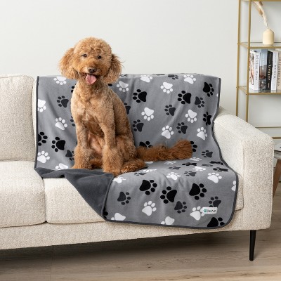 PetAmi Waterproof Dog Blanket, Pet Cat Puppy Couch Cover Protection, Fleece Washable Reversible Soft Plush Throw