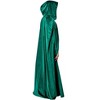 Rubies Adult Green Full Length Hooded Renaissance Cloak- One Size Fits Most - 2 of 4