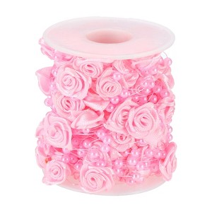 Unique Bargains Wedding Christmas DIY Rose Pearl String Beads Garland - 1 of 4