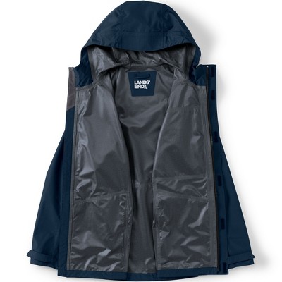 Lands' End Men's Squall Waterproof Packable Shell Rain Jacket - Medium - Radiant Navy — фото 5