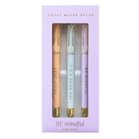 Sweet Water Decor Be Mindful Metal Pen 3pc Set - image 1 of 4