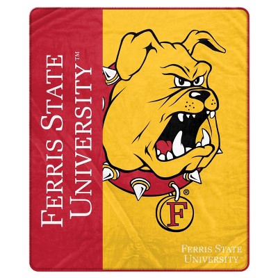 NCAA Ferris State Bulldogs Ultra Soft Tailgate Throw Blanket