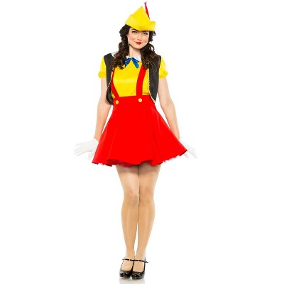 Seeing Red Wooden Puppet Women's Costume