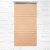 Bacati - Liam Triangles Orange Muslin 3 pc Toddler Bed Sheet Set - 2 of 4