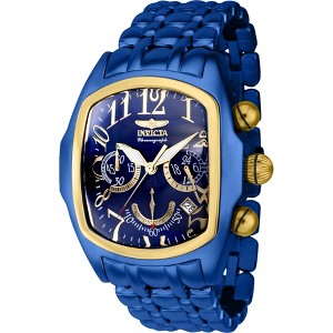 Invicta 43155 Men's Lupah Quartz Chrono Blue Dial Bracelet Watch - 1 of 3
