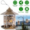 LakeForest "Weatherproof Hanging Gazebo Wild Bird Feeder with 6 Ports & Large Capacity for Garden & Patio"Brown - 3 of 4