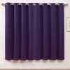 Kate Aurora Set of 2 Thermal Room Darkening Grommet Top Curtains For Small Windows - 63 in. Long - Purple - 2 of 3