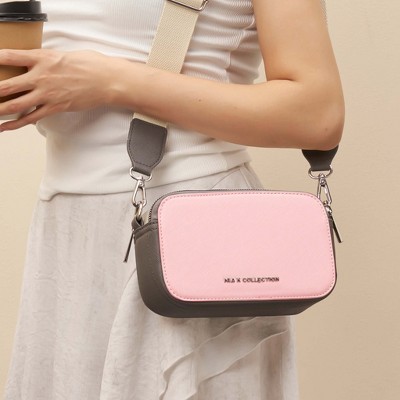 MKF Collection Crossbody Bag Colorblock Design, Avielle | MKF Collection by Mia K - White Navy — фото 3