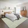 Modern Rainbow Striped Area Rug Washable Living Room Rugs Stain Resistant Non-Slip Backing Ultra-Thin Non Shedding,for Bedroom Playroom - 2 of 4