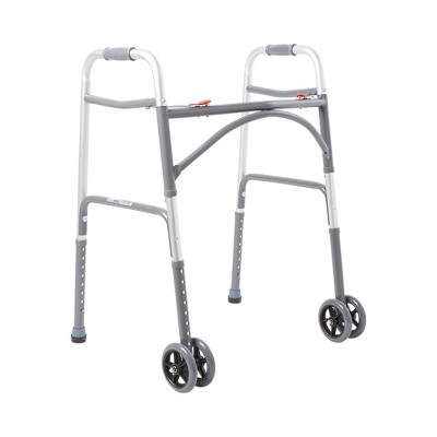 Mckesson Bariatric Walker With Wheels, 500 Lbs Capacity, 2 Count : Target