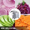 VEVOR 110V Commercial Food Processor 2 Feeding Holes, 550W Electric Vegetable Slicer 1600 RPM, Stainless Steel Vegetable Processor, Silver - 2 of 4