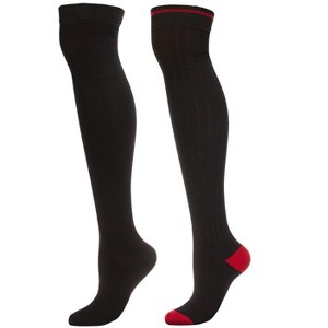 Memoi Tipped Rib Cashmere Blend Over The Knee Warm Socks - 1 of 3