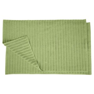 Classic Solid Eco-Friendly Modern Textured Premium Cotton Traditional 2-Piece Absorbent Bath Mat Set by Blue Nile Mills - 1 of 4