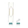Unique Bargains Stainless Steel Invisible Design Tip Protector Wall Plate Hangers - 3 of 4