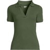 Lands' End Women's Short Sleeve Wide Rib Polo - 3 of 3