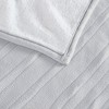 ETL certified 100% polyester Electric Blanket Solid Fleece to Faux-Shearling Heated Blanket - 4 of 4