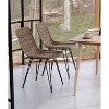 Nordlys Set of 2 Metal and Fiber Dining Chairs Exotic Boho Dining Room - 2 of 4