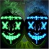 Halloween Scary Mask LED Mask LED Purge Mask LED Light Up Mask for Halloween Costume - 3 of 4