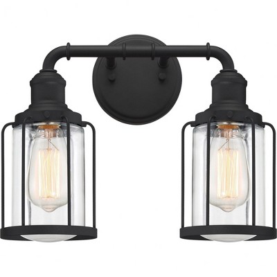 Quoizel Lighting Ludlow 2 - Light Vanity in  Earth Black