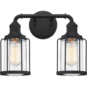 Quoizel Lighting Ludlow 2 - Light Vanity in  Earth Black - 1 of 4