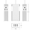 SANOXY Cables and Adapters; 3 Ports USB Charger with 2 AC Outlets Aluminum Power Strip, Travel Charger Station, Silver - 2 of 4