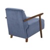 Sapphtopaz 1pc Ultra-Modern Accent Chair Upholstered Lounge Chair with Foam Seat Cushion, Solid Wood Luxury Living Room Chair Comfy Chair - 3 of 4