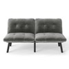 NicBex Convertible Folding Accent Tufted Loveseat Sofa with Adjustable Backrest,Armless Recliner Chair Futon Sofa for Living Room,Bedroom - 3 of 4