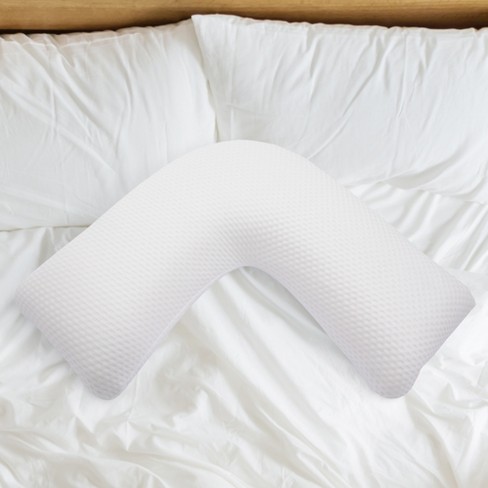 Cheer Collection Premium V shaped Memory Foam Pillow With Removable Washable Cover Target