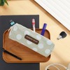 Unique Bargains Pencil Case Large Capacity Dots Design for Office Organizer - 2 of 4